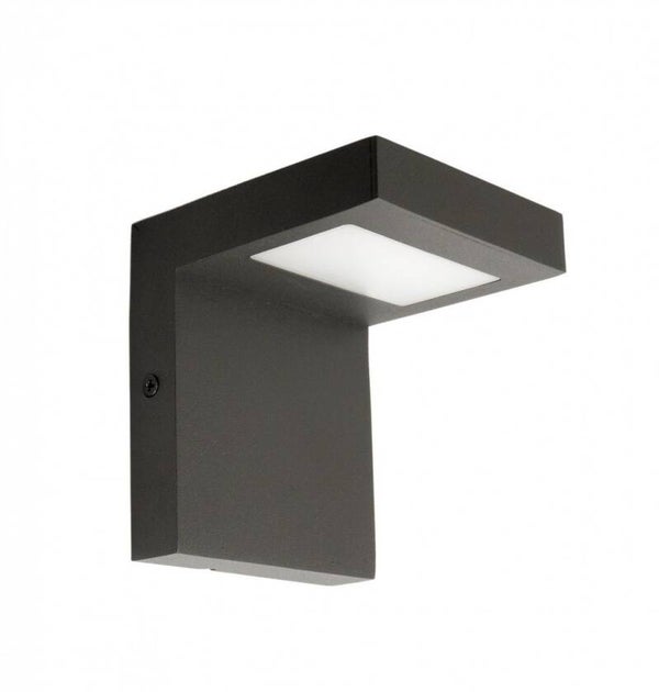 Moderne Außenwandleuchte Winkelform H 11,5 cm