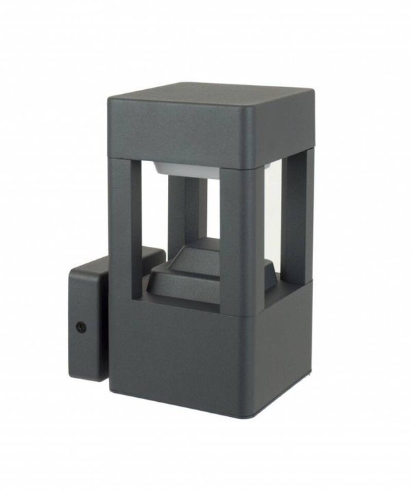 Quadratische Außenlampe H 20 cm