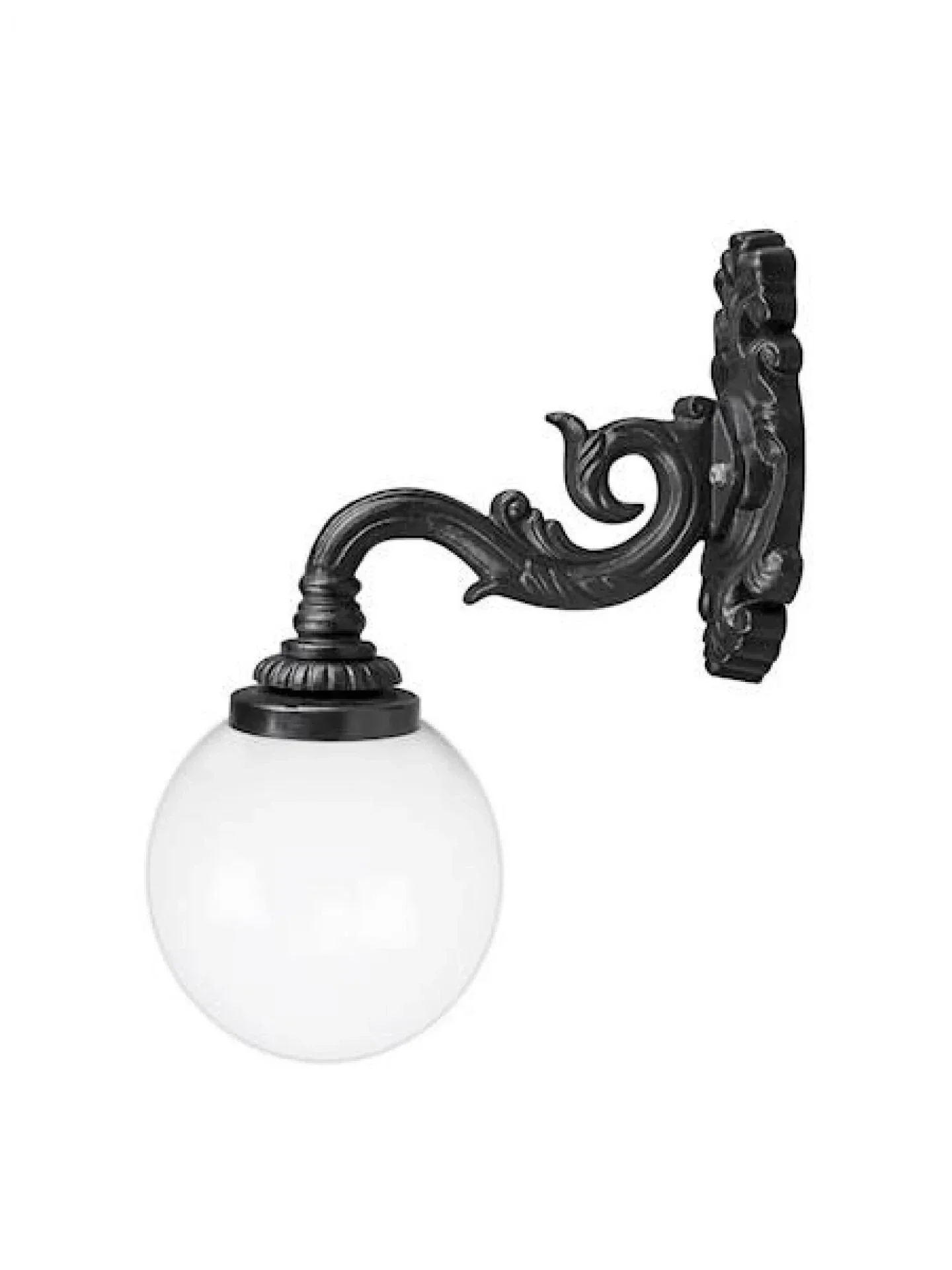 Wandlaterne mit Rundkugel H 59 cm