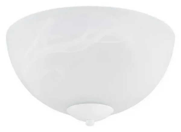 Klassische Glas-Deckenleuchte in Weiß für Wohnzimmer Ø 30 cm