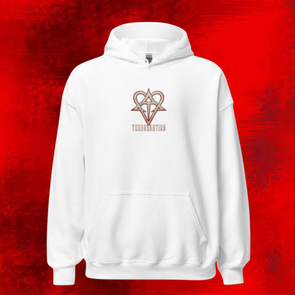 TerrorNation Heartagram NEW Deluxe Hoodie White