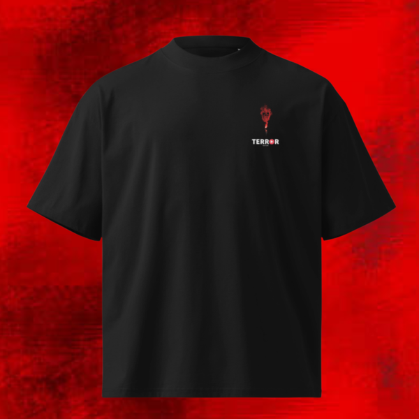 TerrorNation Leave Your Comfort Zone Behind Branded NEW Oversized Deluxe T Shirt Black