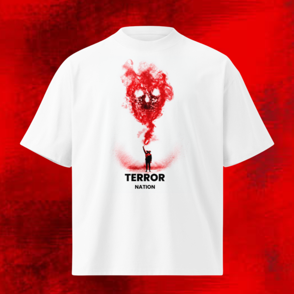 Terror Squad 25 Transition Deluxe Oversized T Shirt (For The Fans) White