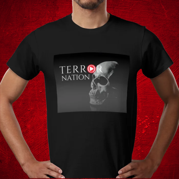 Terror Nation Branded Deluxe Custom T-Shirt Logo 2 Black