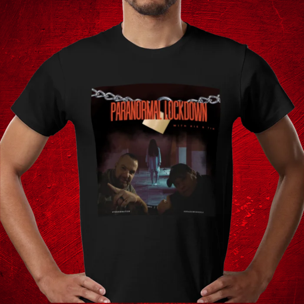 Paranormal Lockdown Branded Deluxe Custom T-Shirt Black
