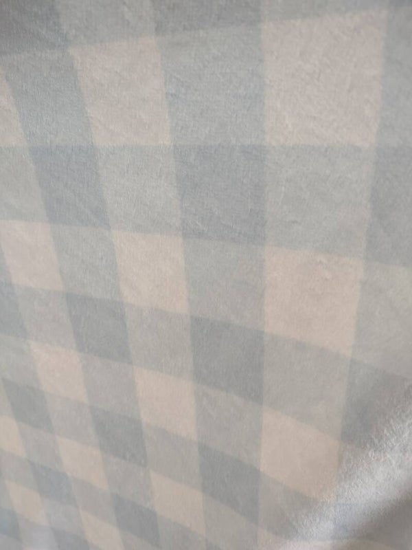 Baby/Toddler Blue and White Gingham Minky Throw Baby Shower Gift for Him New Mom Gift Newborn Gift