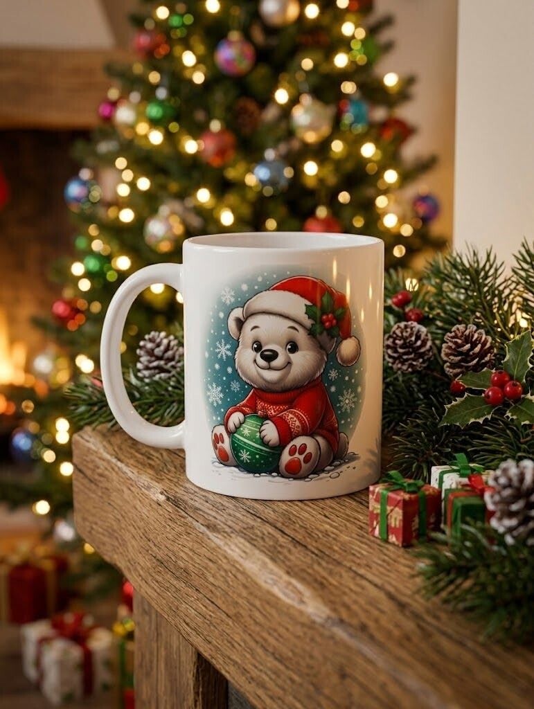 Mug ourson Noël