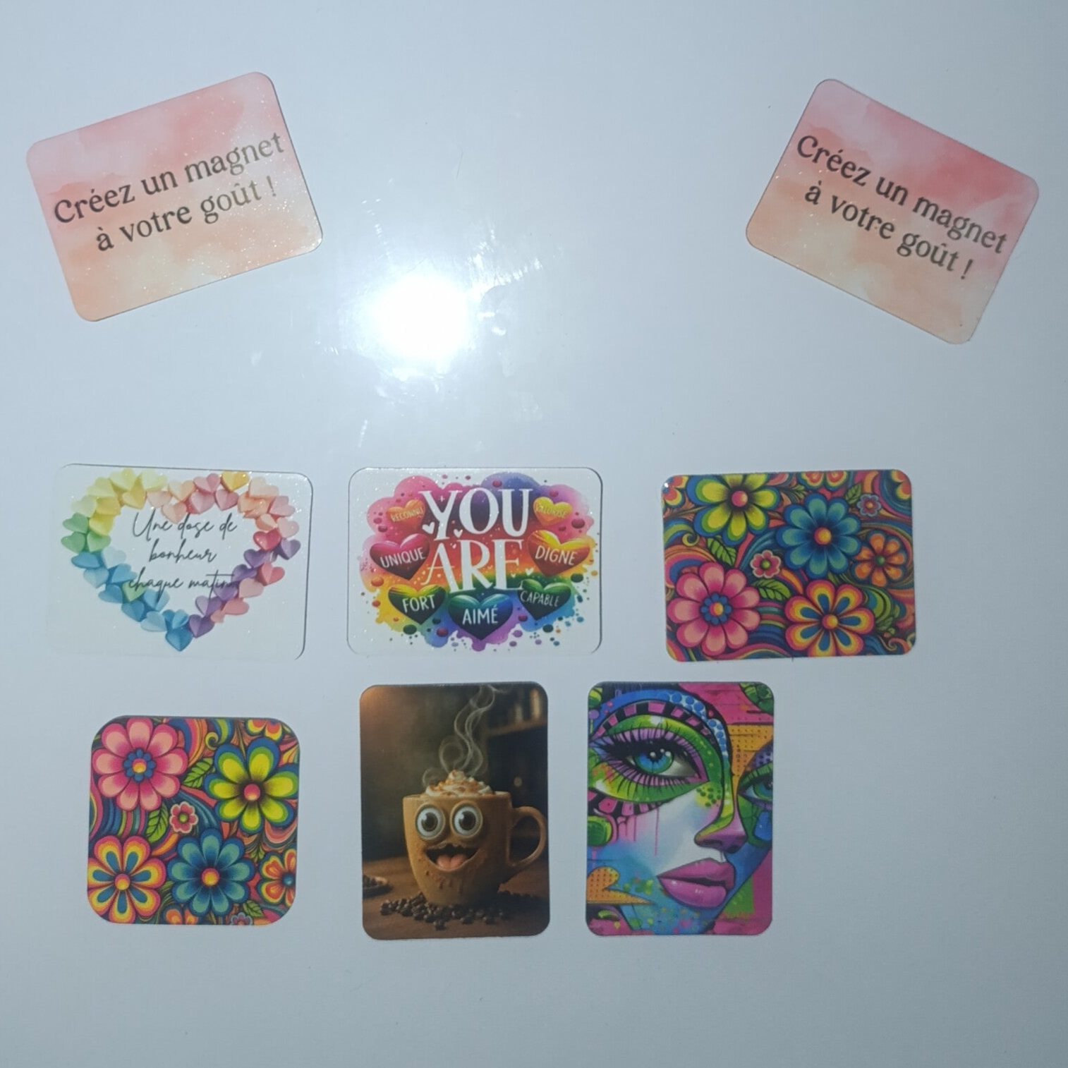 Collection divers - Magnet Décoratif Personnalisable (5,5 x 7,5 cm ou 5,5 x 5,5 cm)