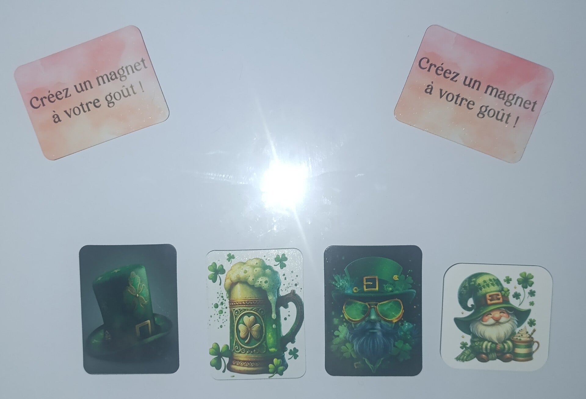 Collection Saint-Patrick, Trèfles & Légendes Irlandaises - Magnet Décoratif Personnalisable