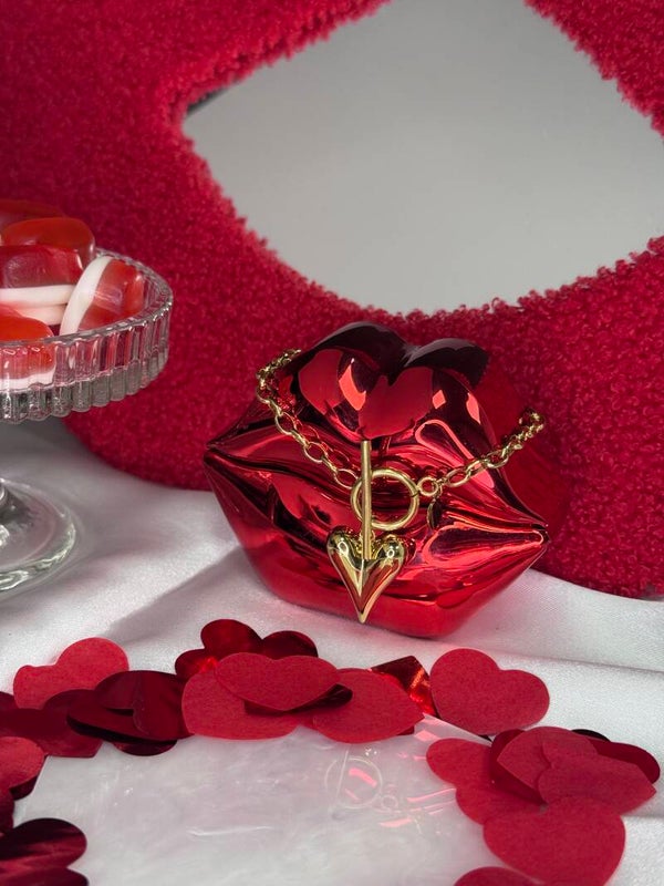 Big heart armband - Goud kleur