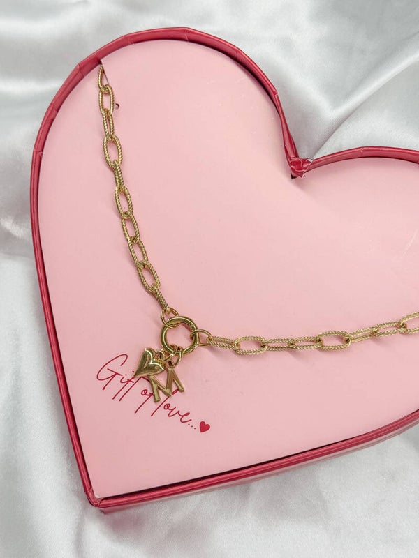 Heart of Mom ketting - Goud kleur