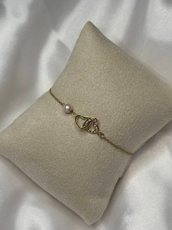 Infinity heart armband - Goud kleur