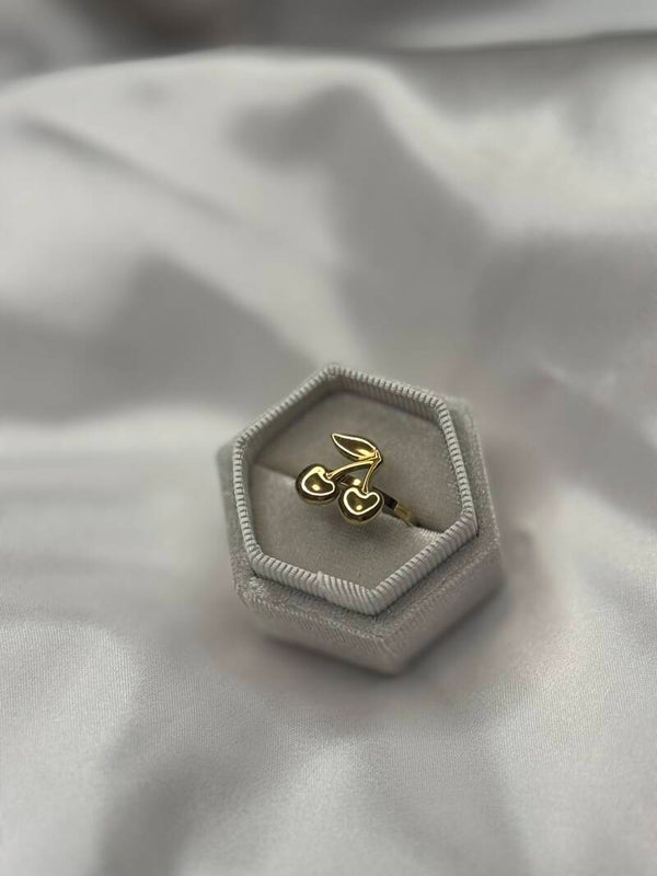 Cherry ring - Goud kleur