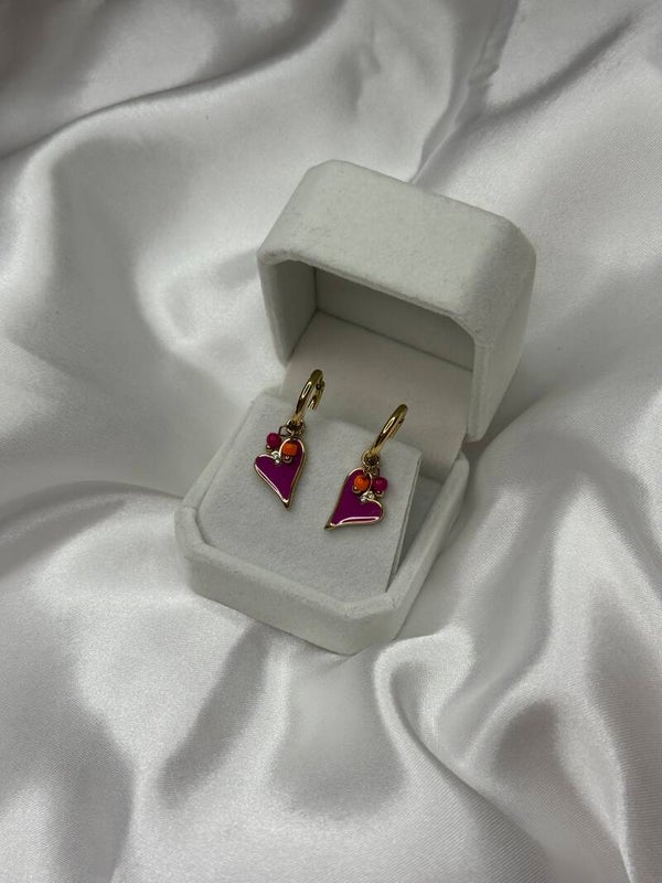 Violetta oorbel - Goud kleur