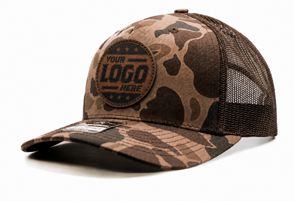 Leatherette Patch Richardson 112PFP Camo Hats