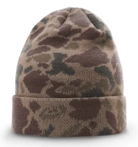 Richardson 126 Duck Camo Beanie – Double-Layer Knit