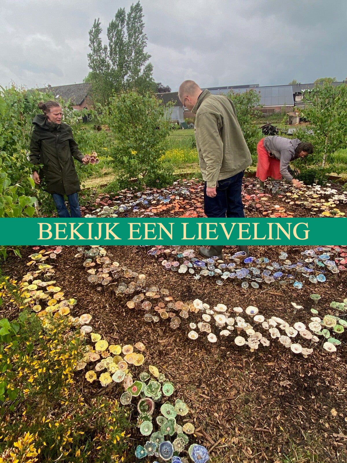 Keramische bloemen