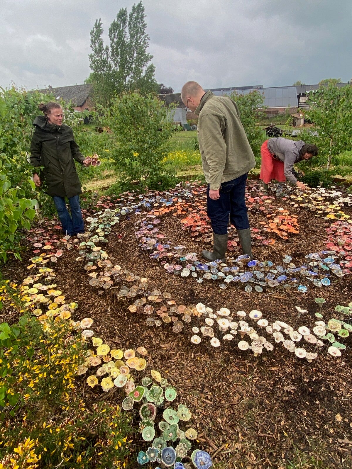 Keramische bloemen