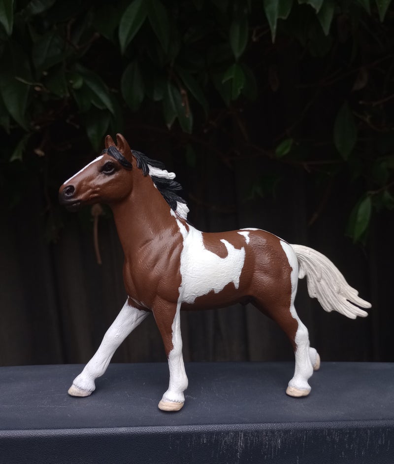 Schleich repaint pinto hengst JB horsemodels