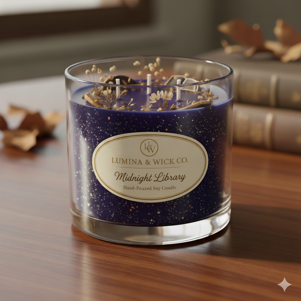Midnight Library Candle