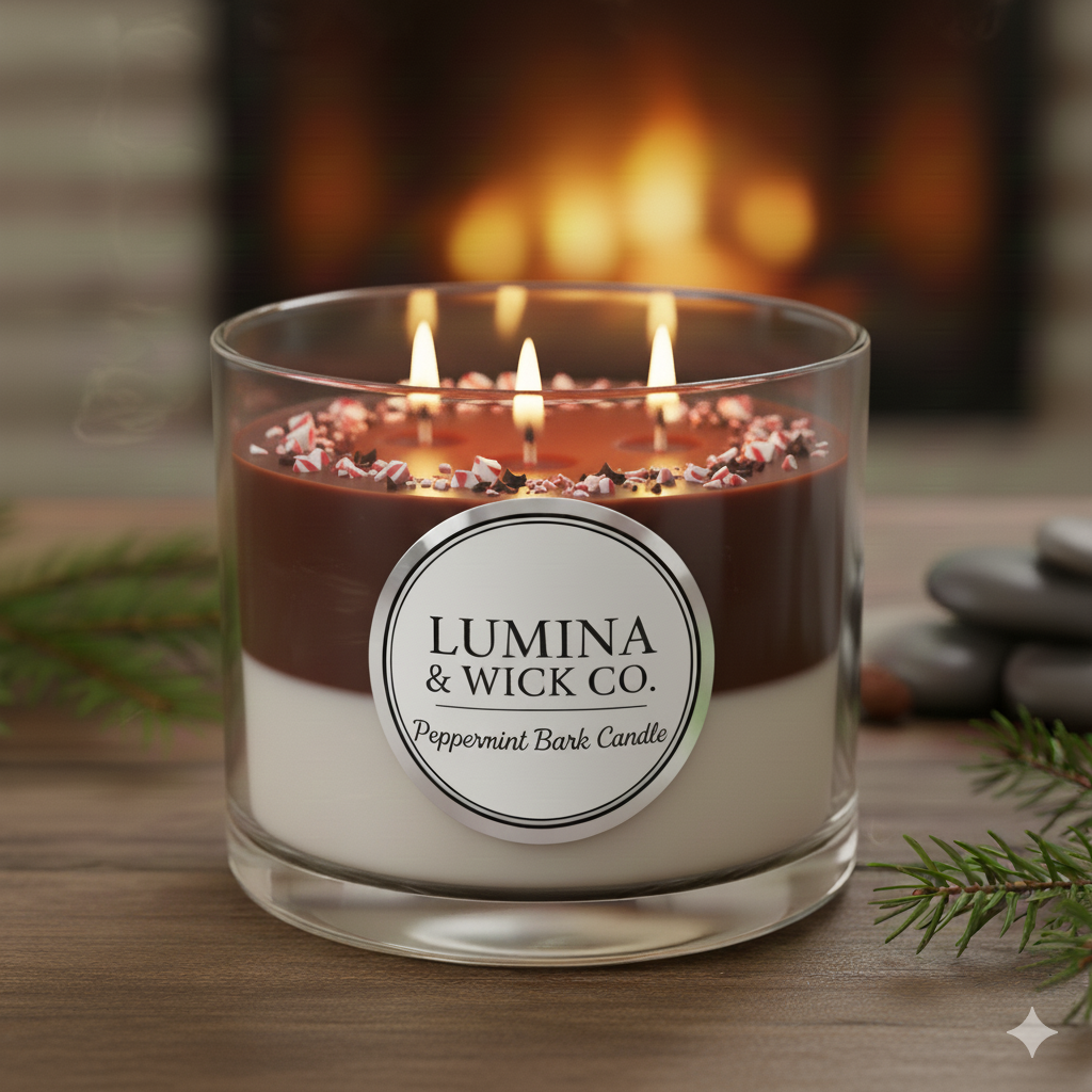 Peppermint Bark Candle