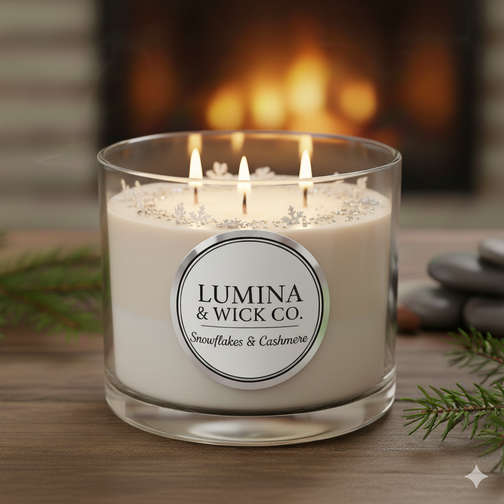 Snowflakes & Cashmere Candle