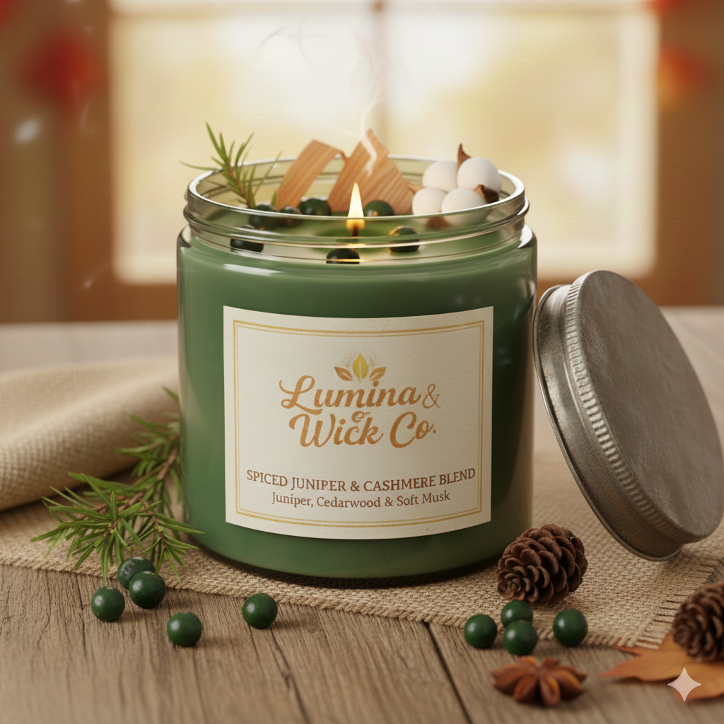 Spiced Juniper & Cashmere Candle