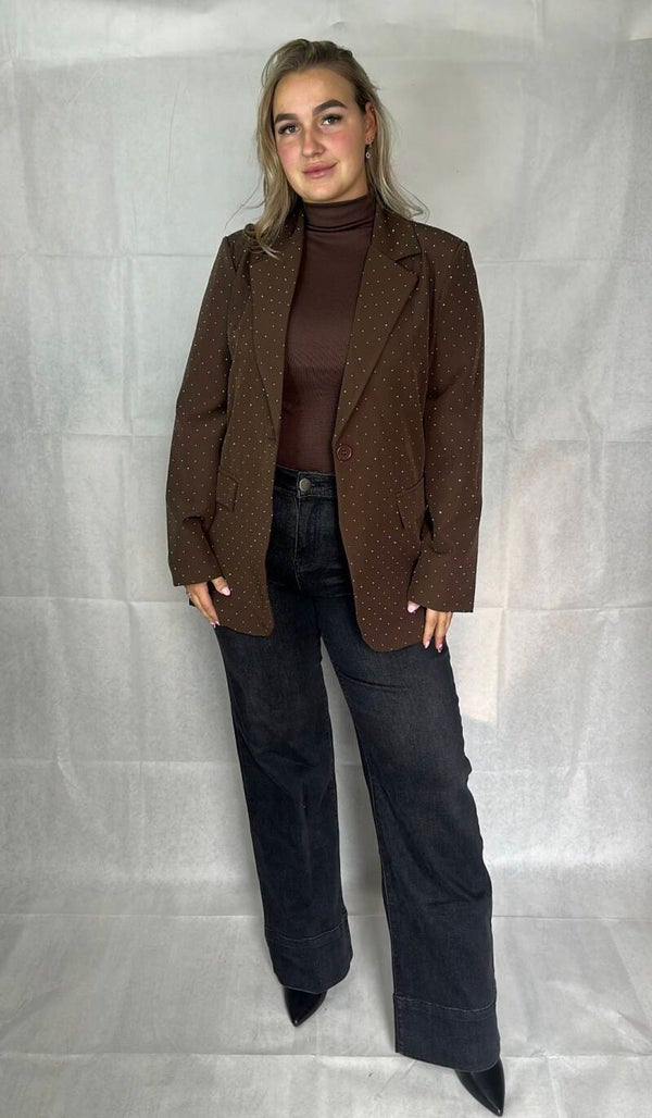 Lily blazer brown