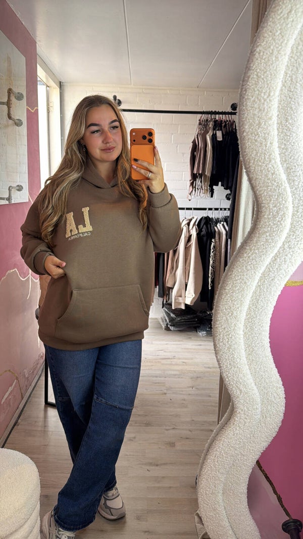 LA sweater taupe