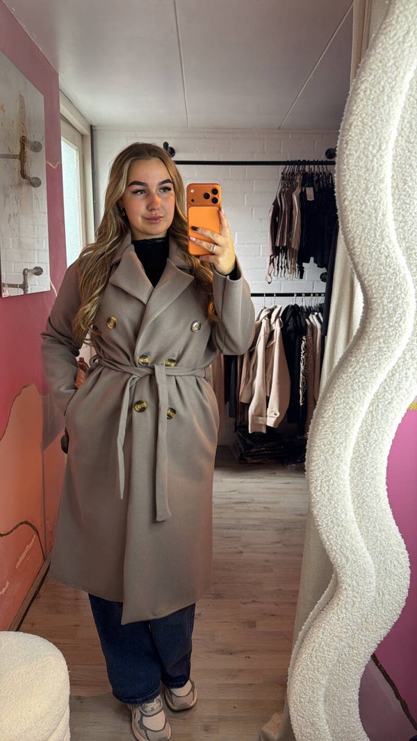 Trenchcoat jacket taupe