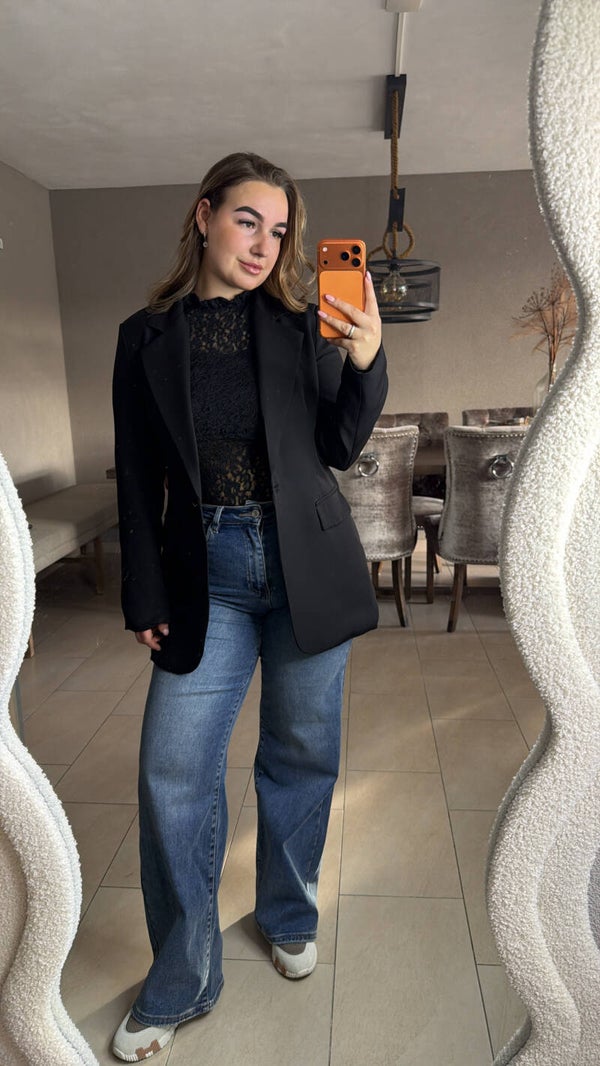 Luna blazer black