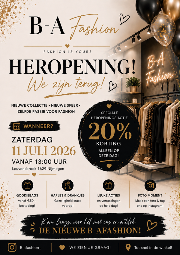Opening  zaterdag 11 juli 2026