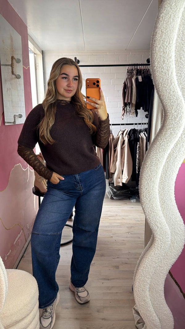 Alpaca sweater brown