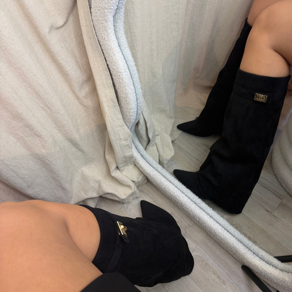 Suède boots black