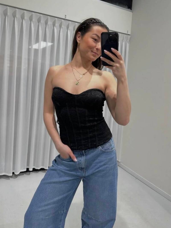 Giada STRETCH LACE CORSET TOP