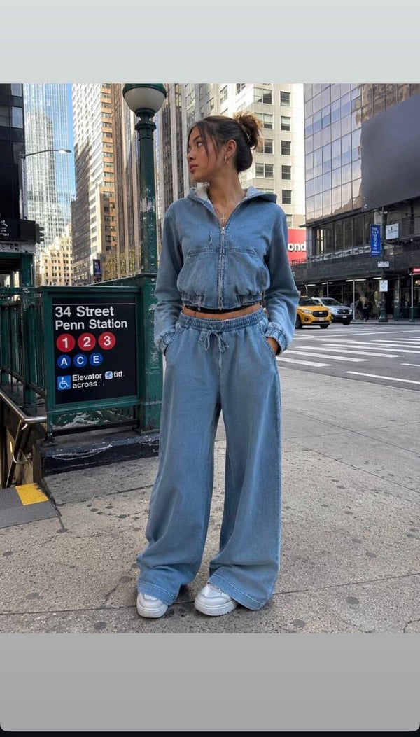Laulia two piece denim set