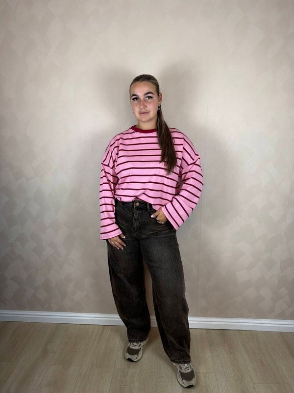 Longesleeve roze/rood