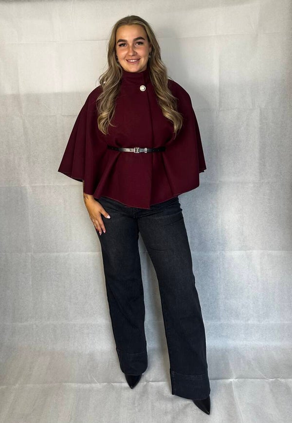 Poncho Bordeaux