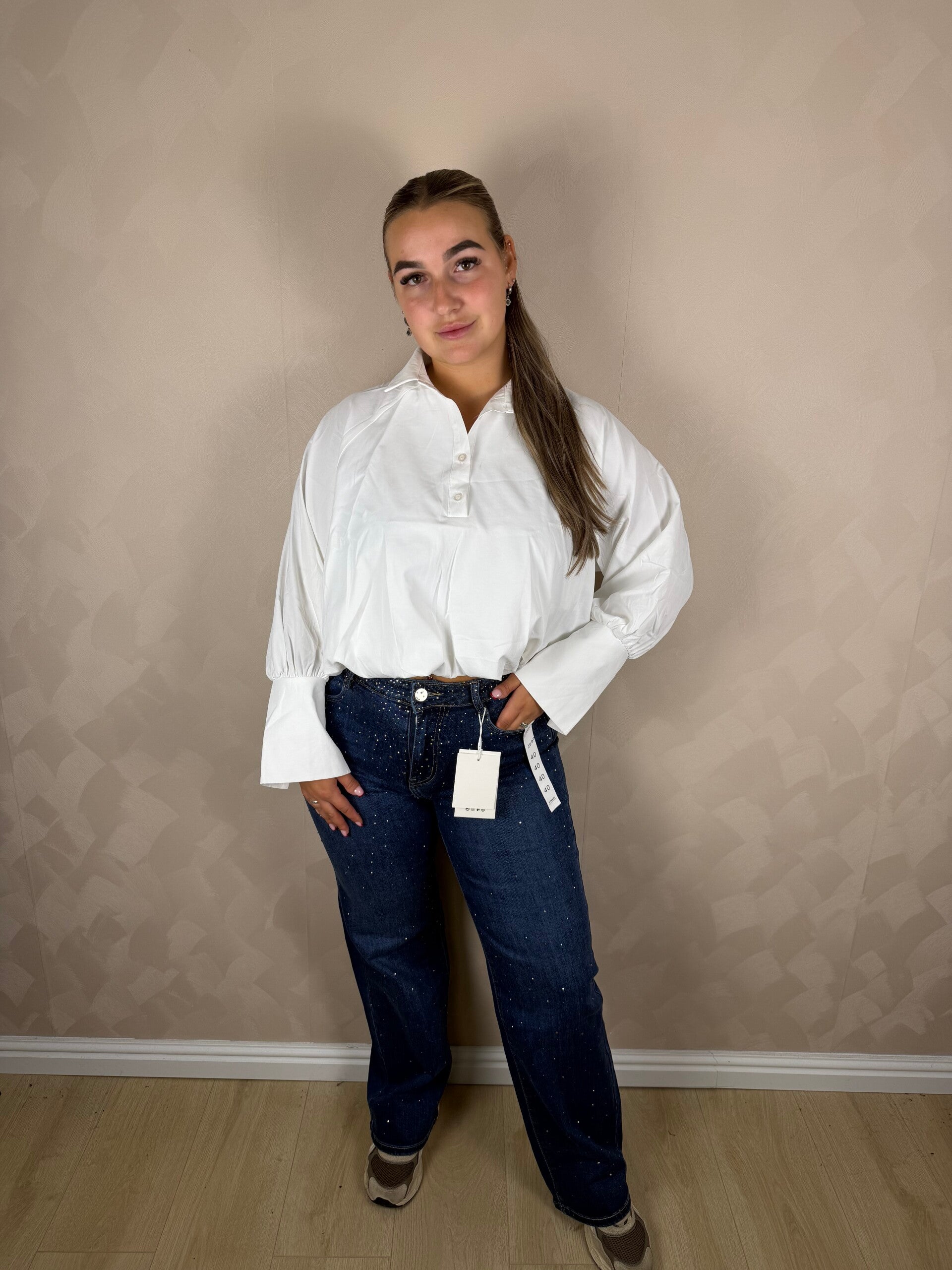 Ballon blouse white