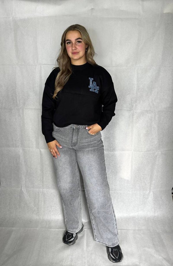 Sweater LA black denim
