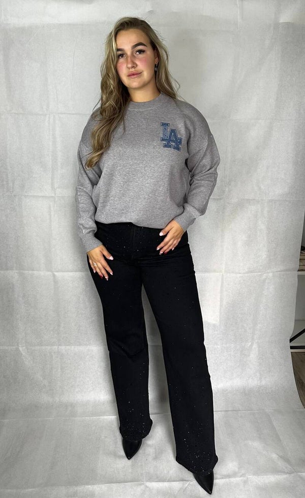 Sweater LA grey denim