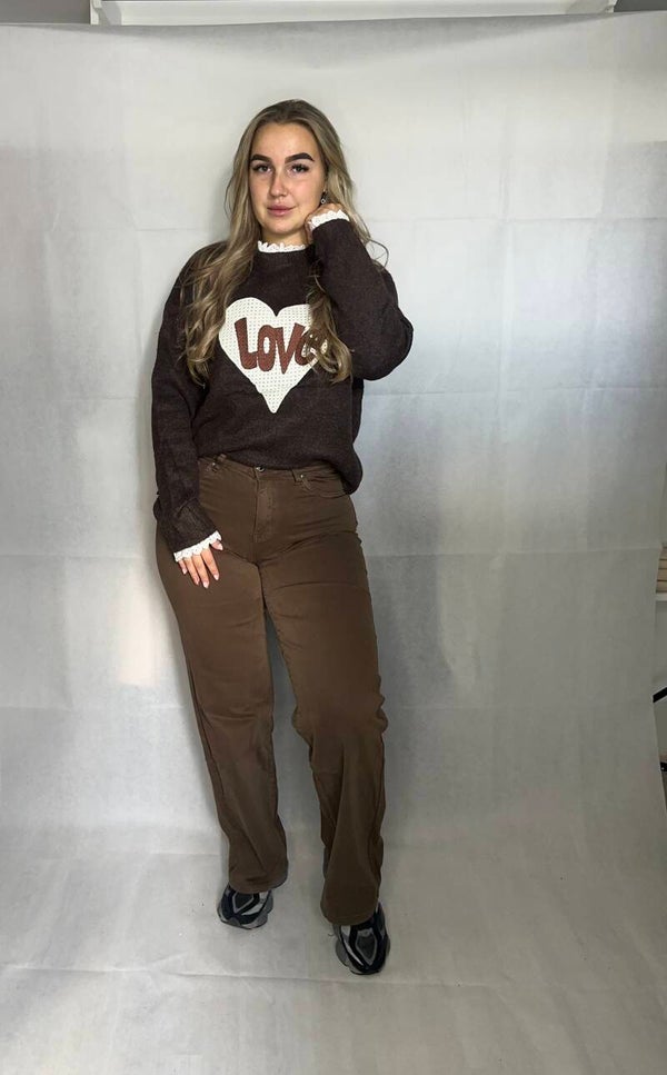 Love sweater Brown