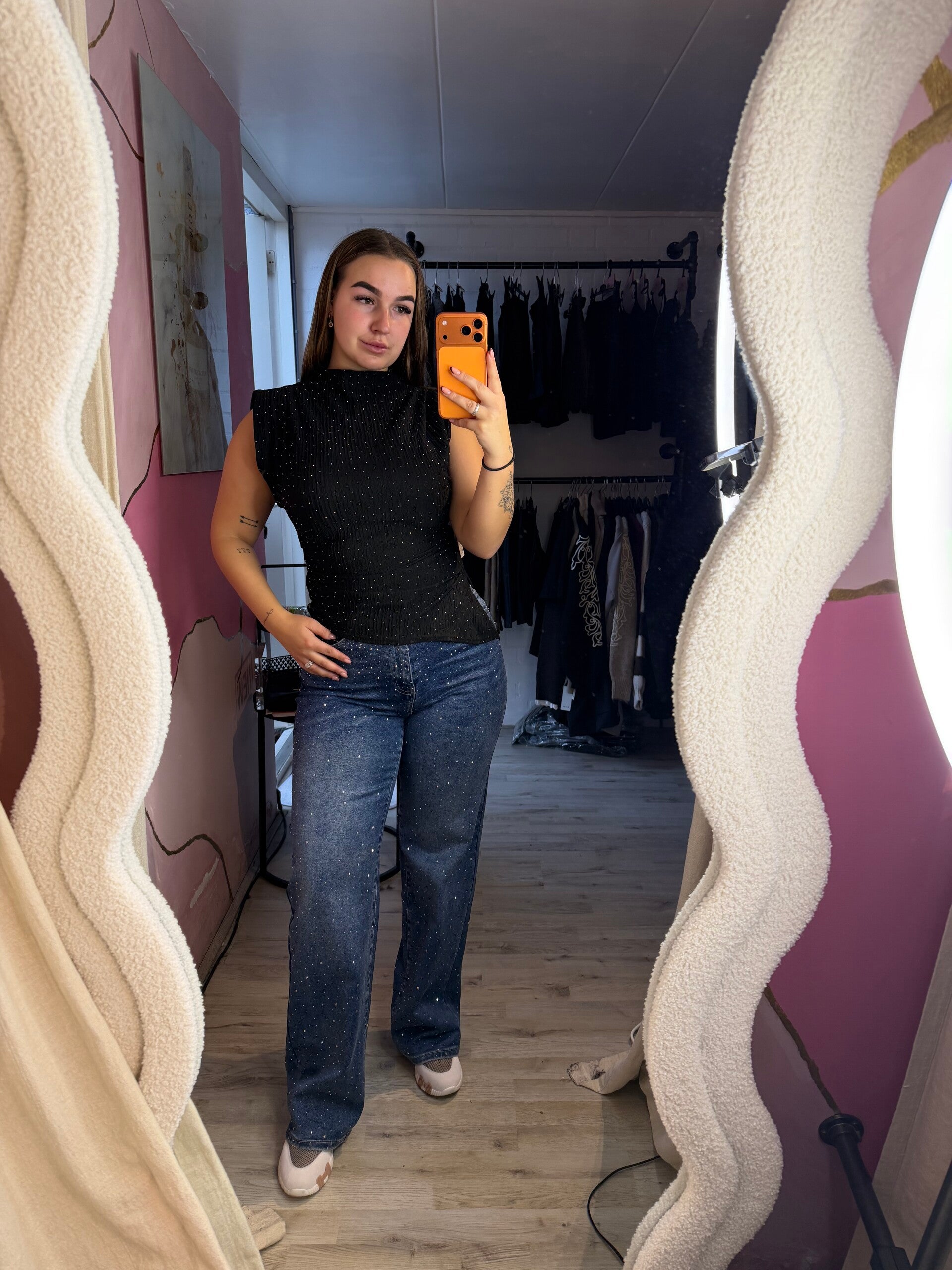 Diamond full lengte jeans laulia