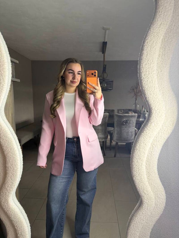 Luna blazer baby pink