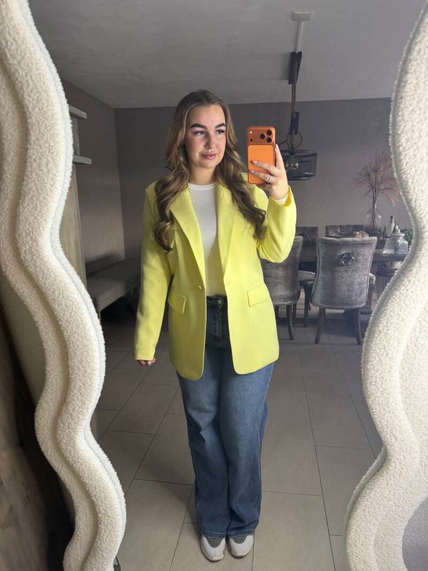Luna blazer yellow