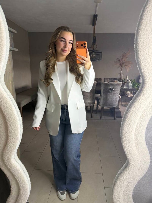 Luna blazer white