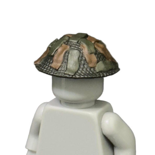 WW|| British Netted Camouflage Brodie Helmet