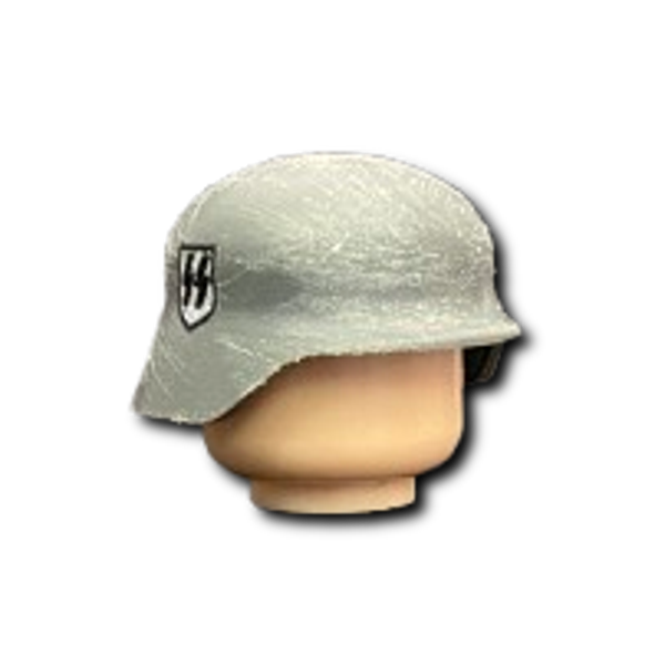 WW|| German Waffen SS Scratched Stahlhelmet (Gray)