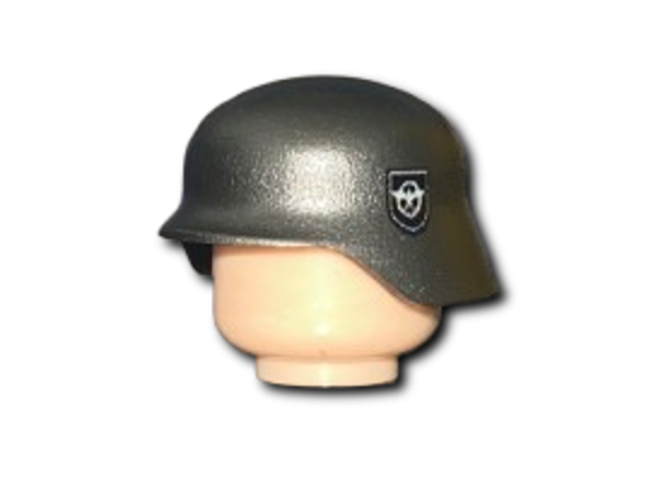 Waffen SS Stahlhelm Polizei (Gunmetal - Decal)