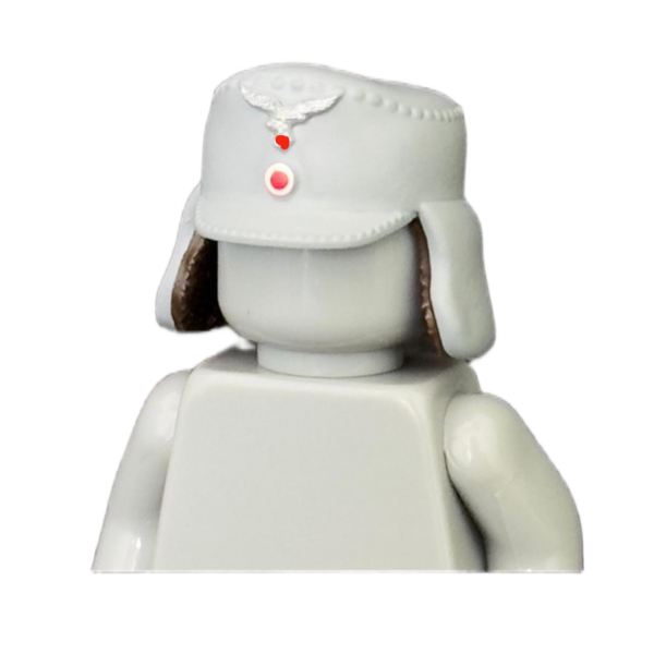 WW|| German Open Luftwaffe Ushanka (Gray-Brown)